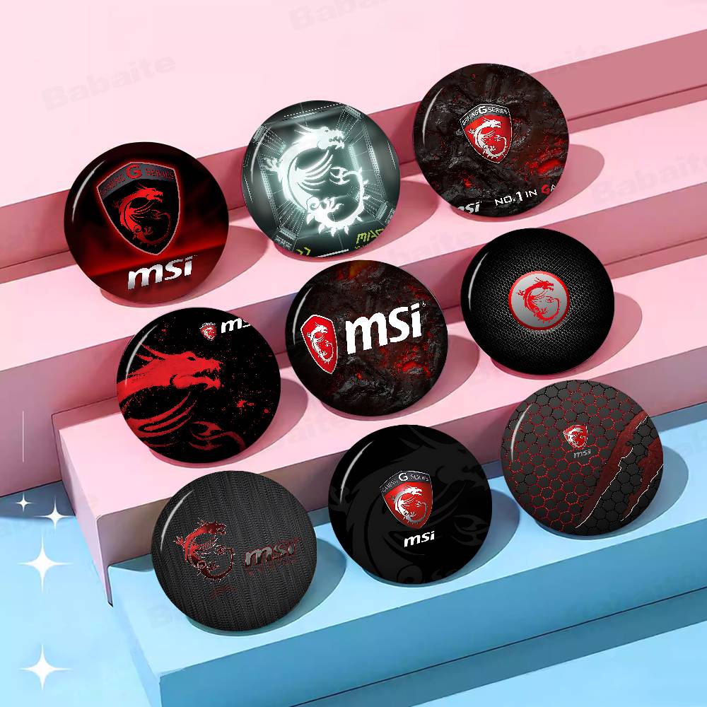 Gaming Accessories In Japan - Gaming Dragon-MSI Anime Button Pin Handmade