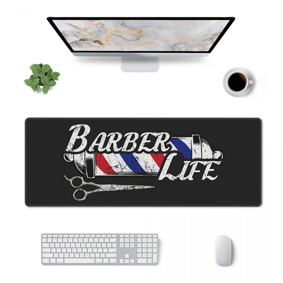Large Mouse Pad Barber Shop Si - Gaming Accessories Shop review and price