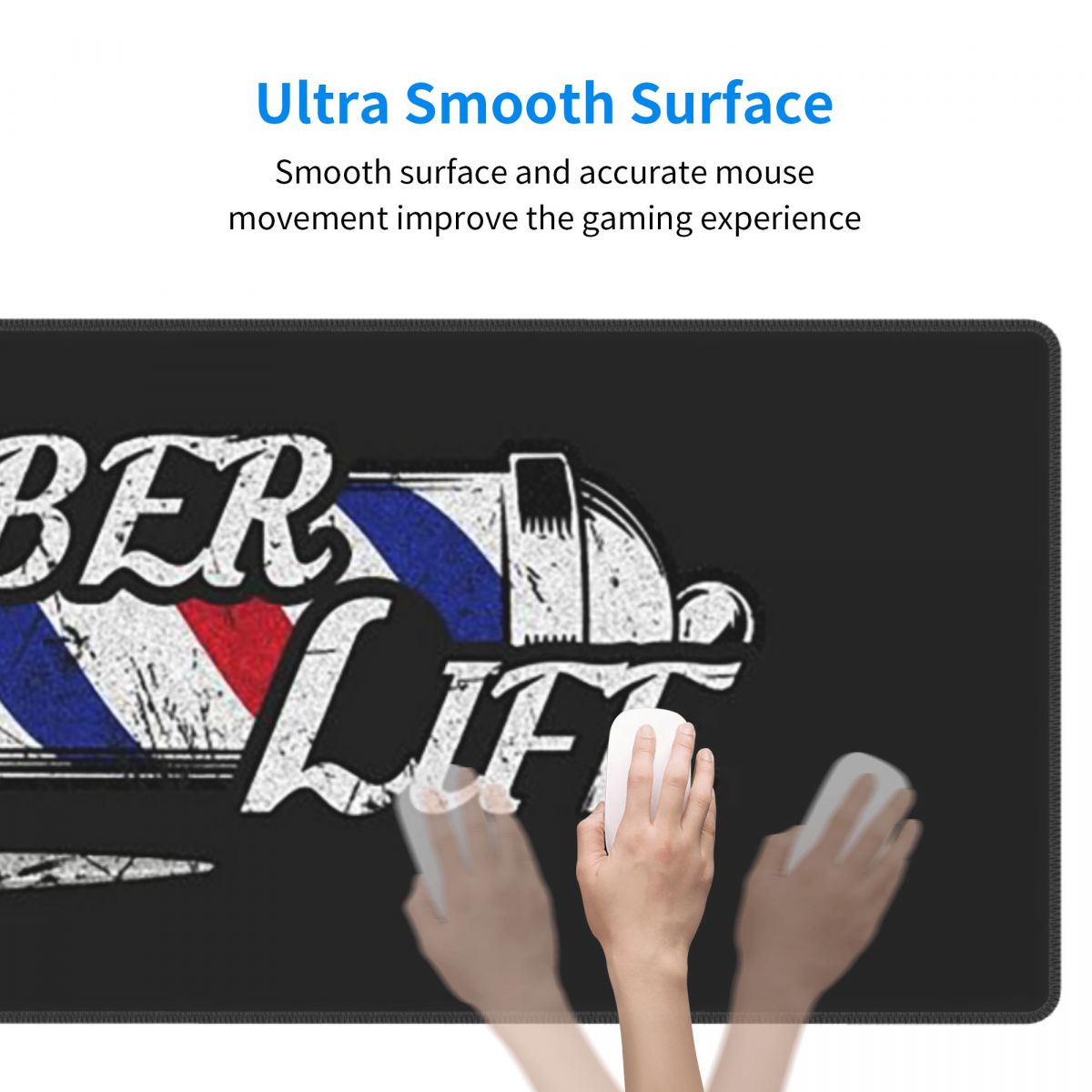 Large Mouse Pad Barber Shop Si - Gaming Accessories Shop review and price