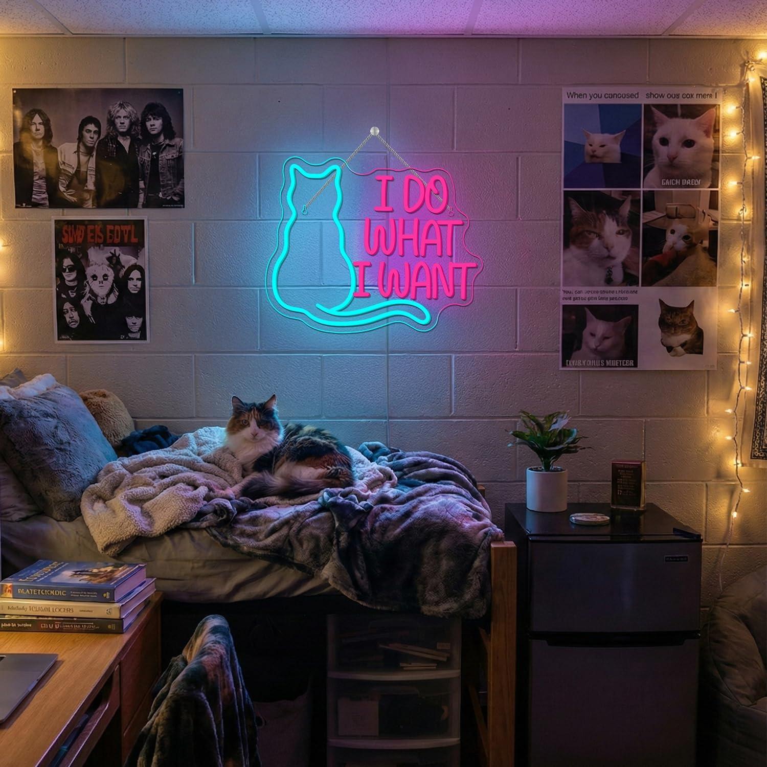 Cat Neon Sign USB Dimmable LED - Gaming Accessories Shop review and price